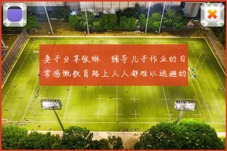 妻子分享张琳芃辅导儿子作业的日常感慨教育路上人人都难以逃避的挑战